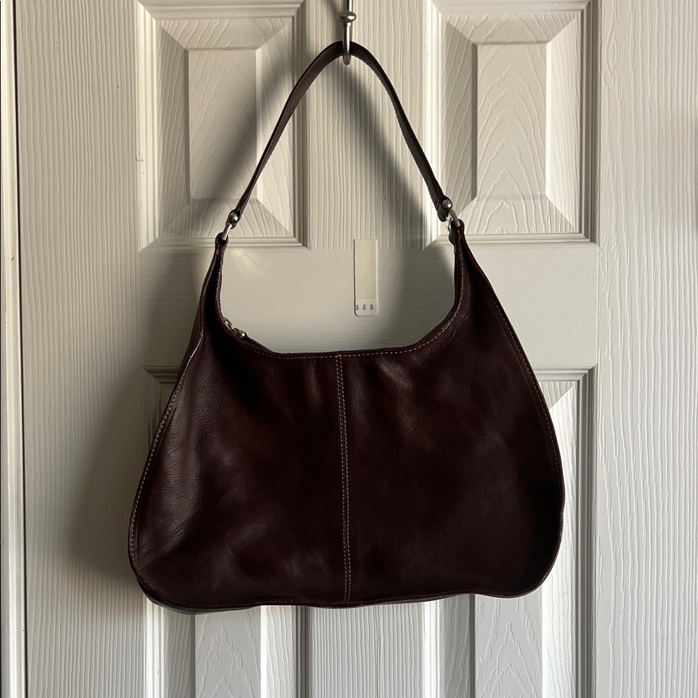 Cole Haan Rich Brown Leather Shoulder Bag